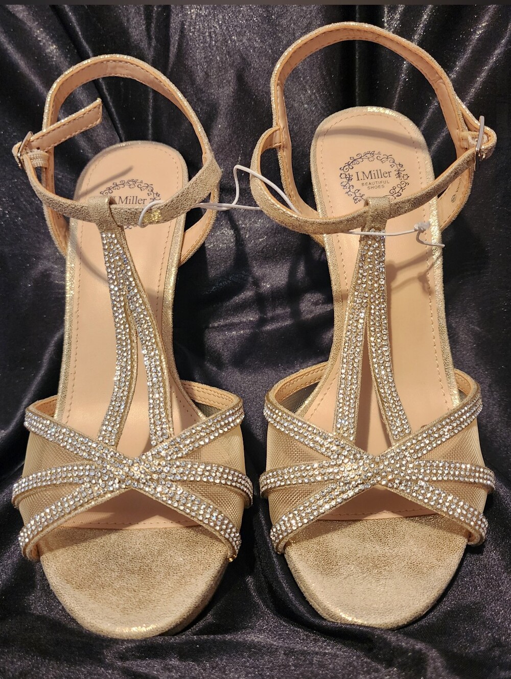 Gold tone dress shoes